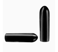 100 Pcs Screw Thread Protectors, Inner Dia 2.5mm PVC Rubber Round Tube Bolt Cap Plastic End Cap Cover Black Thread Protectors