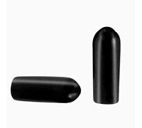 100 Pcs Screw Thread Protectors, Inner Dia 3.5mm PVC Rubber Round Tube Bolt Cap Plastic End Cap Cover Black Thread Protectors