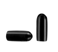 100 Pcs Screw Thread Protectors, Inner Dia 4.5mm PVC Rubber Round Tube Bolt Cap Plastic End Cap Cover Black Thread Protectors