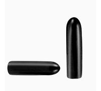 100 Pcs Screw Thread Protectors, PVC Rubber Round Tube Bolt Cap Plastic End Cap Cover Thread Protectors Black, Inner Dia 2mm