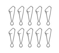 100 Pcs Sea Fishing Clip, Quick Change Fishing Swivels Snaps, High Strength Fishing Lures Snap Clips for Freshwater and Saltwater (8#)