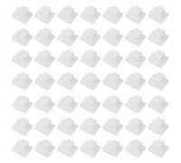 100 Pcs Self-Adhesive Cable Clips - Clear and White Flat Cable Management Clips for Organizing Wires in Car, Office, and Outdoor Lights