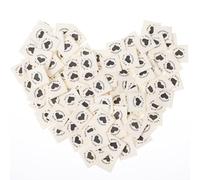 100 PCS Sewing Labels for Handmade Items, Personalized Crochet Tags Sew on Clothing Cute Handmade with Love Tag Fabric Labels Embossed Tags Sew on Clothing for DIY Knitting Crocheting Crafts