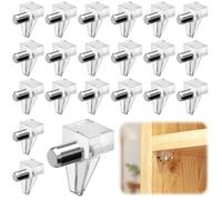 100 PCS Shelf Holder Pins, Shelf Support Pegs, 5mm Durable Cupboard Shelf Pegs, Glass Shelf Support Pins, Kitchen Shelf Pegs, Wardrobe Shelf Holders for Kitchen Shelves Wardrobe Cabinet Bookcase