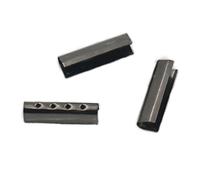100 Pcs Shoelace Tip Aglet ends 4x16mm 4x20mm Metal Lock Clips replacement For Shoe Lace Nickle-Black 16mm