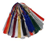 100 Pcs Silky Handmade Craft Tassels Trim Mini Pendant for DIY Cute Resin Bookmark, Jewellery Making, Key, Girl Earring, Keyring, Graduation Hat, Ribbon Sewing, Curtain, Home Decor (Mixed3)
