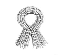 100 Pcs Silver Fence Clips for U-Post Cylindrical Post(round) | High tensile strength, resists bending and breaking, secure wire attachment, for ideal for heavy loads