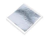 100 PCS Silver Leaf Sheets - Imitation Silver Foil 9x9cm for Art Craft Decoration, Gilding, Home Decor, Beauty, Makeup, Nail Art, DIY Creative Projects (9 x 9 cm)