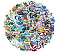 100 Pcs Skiing and Surfing Stickers for Kids Teens Adults Boys Girls Gift,Stickers Pack for Laptop,Skateboard,Luggage,Car,Bike, Cup,Computer,Water Bottle Decor,Surfing Vinyl Waterproof Sticker Decals