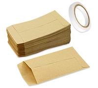 100 Pcs Small Brown Envelopes, Kraft Paper Seed Envelopes for Storing Small Items Seeds Coins Wages 6 x 10 cm (2.4 x 3.9 inch)