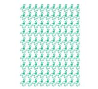100 Pcs Small Clips Metal Hollow Crown Shape, Office Document Clips - Strong Clamping Force, Durable Metal, Multi - Purpose Use (Green)