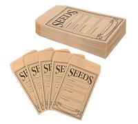 100 Pcs Small Envelopes for Seeds, 8x12cm Seed Packets, Paper Small Brown Envelopes, Mini Storage Bags Suitable for Garden, Farm, Sowing, Planting Vegetables and Flowers (C)