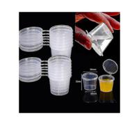 100 Pcs Small Plastic Containers for Sauces and Food, Clear Boxes with Lids