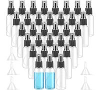 100 Pcs Small Plastic Spray Bottles Bulk, 30 ml Clear Empty Travel Bottle, Fine Mist Spray Bottles Containers with 5 Funnel, Mini Refillable Atomiser for Perfume Skin Toner Essential Oils