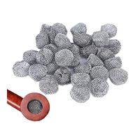100 Pcs Smoking Pipe Metal Tobacco Filters Smoking Filter Balls Metal Tobacco Screen Filters for Smoking Pipe