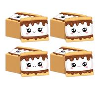 100 Pcs S'mores Napkins S’More Love Fun Party Decorations Camping Birthday Party Napkins Campfire Birthday Supplies Smores Family Favors for Kids Boys Girls Labor Day Outdoor Adventure Baby Shower