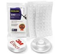 100 PCS Soft Close Cabinet Bumper Clear Adhesive Rubber Bumper Sound Dampening for Drawers Cutting Boards Picture Frames Non Slip Especial Circular Dots Shaped