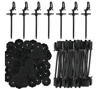 100 Pcs Solar Panel Guard Clips 35 mm Nylon Wire Fence Fasteners Animal Guard Roll Clips for Solar Panel Bird Wire Pigeon Fence, Stop Pigeon Bird Access