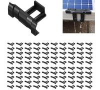 100 Pcs Solar Panel Water Drain Clips 35mm, PV Modules Cleaning Clips, Photovoltaic Panel Drainage Clamp