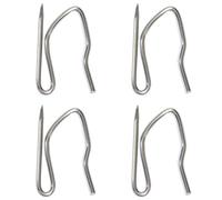 100 PCS Stainless Steel Curtain Hook Pins,Drapery Pin Hooks