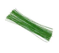 100 Pcs Stem Floral Paper Wrapped Wire - 14 Inch 20 Gauge for Flower Arrangements DIY Bouquet Handcrafts