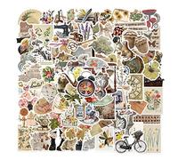 100 Pcs Stickers Cute Aesthetic Waterprof Vinyl Anime Sticker for Water Bottle Laptop Kids Teens Girls Boys Adults (SL Retro)