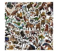 100 PCS Stickers for Dinosaur Realistic,Funny Dinosaur Sticker Pack Vinyl Skateboard Guitar Door Laptop Luggage Car Bike Water Bottle Birthday Party Supplies Teens Boys and Girls Decals