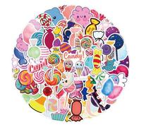 100 PCS Stickers for Ice Cream Cupcake,Sweet Dessert Candy Sticker Pack Vinyl Skateboard Guitar Door Laptop Luggage Car Bike Water Bottle Birthday Party Supplies Teens Boys and Girls Decals