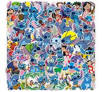 100 Pcs Stitch Stickers for Laptop, Bumper, Skateboard, Water Bottles, Computer, Phone, Guitar, Cartoon Stickers for Kids Teens Adult