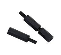 100 Pcs Stud screw single head hexagonal isolation stud M3X22 national standard 66 nylon black bag HTS-M3*16+6H
