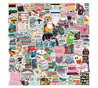 100 PCS Study and Read Stickers Pack for Water Bottle, Laptop, Phone, Luggage, Skateboard Stickers for Adults Teens Girls Kids