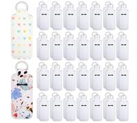 100 Pcs Sublimation Lipstick Holder Keychain Bulk bulk neoprene lip balm holder keychain blank lipstick neoprene clip-on sleeve travel key ring holders for Women DIY Key Ring Travel Supplies