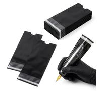 100 Pcs Tattoo Machine Covers,Microneedling Pen Covers,Disposable Plastic Tattoo Needles Cartridge Sleeve Bags Accessories,Pmu Microneedling Tattoos Point Sleeves Bag for Gun Pens Equipment