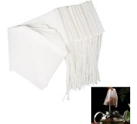 100 PCS Tea Bags Empty, 5 X 7 cm Mesh Bags, Small Empty Tea Bags Biodegradable Tea Filter Bags with Drawstring, Disposable Unbleached Tea Filter Bags with Drawstring