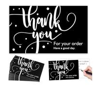 100 PCS Thank You for Your Order Cards Small Thanks Greeting Cards 3.5 * 2 Inch Customer Appreciation Note Cards for Employees Volunteers Business Retail Store