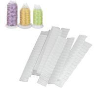 100 Pcs Thread Spool Net Sewing Thread Net Machine Thread Net White 9cm Reusable Makeup Brushes Pen Guard Protector Set for Cosmetic Brush Makeup Brush Shaper