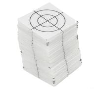100 Pcs Total Station Reflector Set with 30/40/50/60mm Silver Reflective Targets for Surveying, Leveling and Measurement Instruments, Compatible(4CM*4CM)