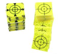 100 Pcs Total Station Reflector Stickers Green Acrylic Aiming Targets For Surveying Instruments And Theodolites 20-60mm(20x20mm)