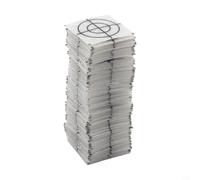 100 Pcs Total Station Reflector Tape, Acrylic Reflective Target Sheets for Surveying, Bridge and Slope Analysis, White Stickers for Tunnel Engineering and Facade Measurement(2cm*2cm)