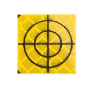 100 Pcs Total Station Reflector Targets 30/40/50/60mm Acrylic Reflective Sheets for Tunnel, Bridge and Building Construction with Crosshair Marking