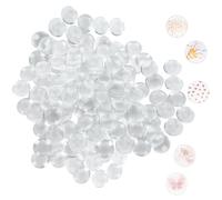 100 PCS Transparent Glass Cabochons 1.57 inch/40mm Glass Dome Cabochons Crystal Clear Round Cabochon Non-calibrated Round Cabochons Tiles for Craft Cameo Pendants Photo Jewelry Necklaces