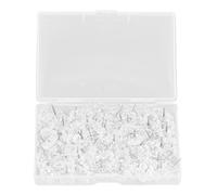 100 Pcs, Transparent White, Plastic Corsage Pins for Handicraft Decoration