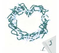 100 PCS Treasury Tags 76mm Green, Durable Paper Binder Fasteners with Flexible Ties, Easy File Organization for Office, School, Home and Document Storage
