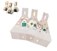 100 Pcs Triangle Wrappers for Onigiri,Onigiri Wrapper,Triangle Rice Bags for Onigiri,Microwaveable Onigiri Bags,Clear Triangle Food Bags,Sushi Wrapping Paper,Japanese Rice Ball Packaging