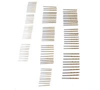 100 Pcs Twist Drill Bit Set High Speed Steel Plated Durable Twist Drill Bits for Wood Metal Plastic DIY Home Construction Projects