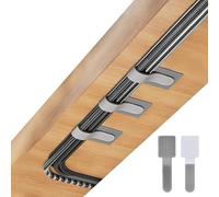 100 PCS Under Desk Cable Management,Self Adhesive Cable Tidy Clips Straps,Sticky-Back Hook and Loop Cable Ties Cord Organizer,Wire Organizer for TV PC Laptop Ethernet Desktop,Grey,Small