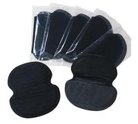 100 Pcs Underarm Sweat Pads, Disposable Armpit Sweat Guards with Strong Adhesive, Large 4.7 in x 4.3 in Absorbent Sweat Shields for Women and Men, Black Dress Shirt Protectors