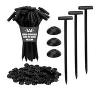 100 Pcs Upgraded Nylon Universal Cable Tie Buckle for Car, New T Style Automotive Zipper Clips, Heavy Duty Plastic Self-Locking Zip Ties Holder, Button Ziptie Bumper Retainer Fender Liner Fastener