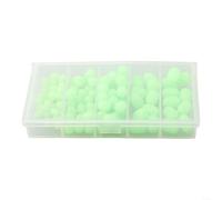 100 Pcs UV Reactive Fishing Beads with Persistent Glow Effect for Deep Water Target Species Attraction in Complete Darkness