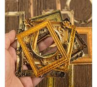 100 Pcs Vintage Frame Stickers Metallic - Scrapbooking Stickers & Embellishments for Journals, Planners, Vision Board Supplies,Junk Journals, Wedding Albums | Scrapbook Supplies & Decorations